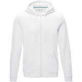 Felpa Ruby da uomo con cappuccio e full zip in tessuto organico riciclato personalizzato con logo - Pubblienne