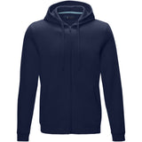 Felpa Ruby da uomo con cappuccio e full zip in tessuto organico riciclato personalizzato con logo - Pubblienne