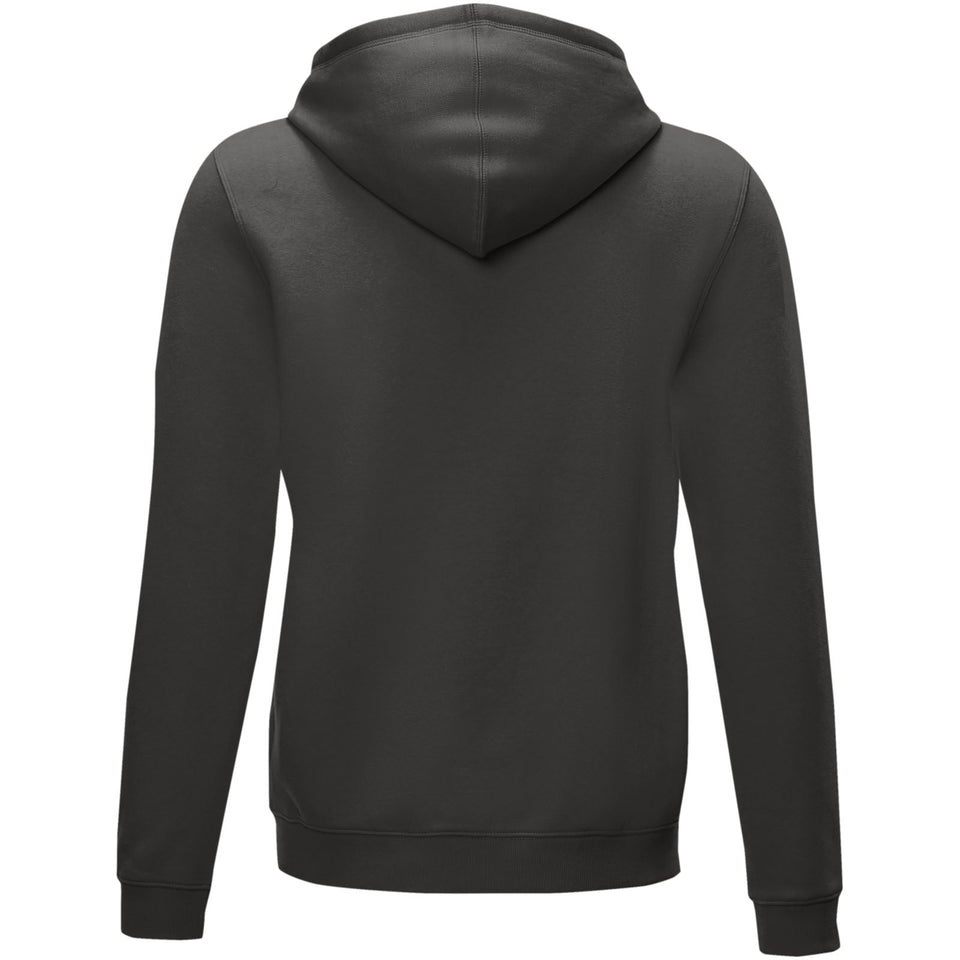 Felpa Ruby da uomo con cappuccio e full zip in tessuto organico riciclato personalizzato con logo - Pubblienne
