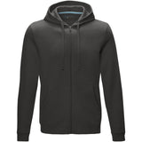 Felpa Ruby da uomo con cappuccio e full zip in tessuto organico riciclato personalizzato con logo - Pubblienne
