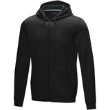 Felpa Ruby da uomo con cappuccio e full zip in tessuto organico riciclato personalizzato con logo - Pubblienne
