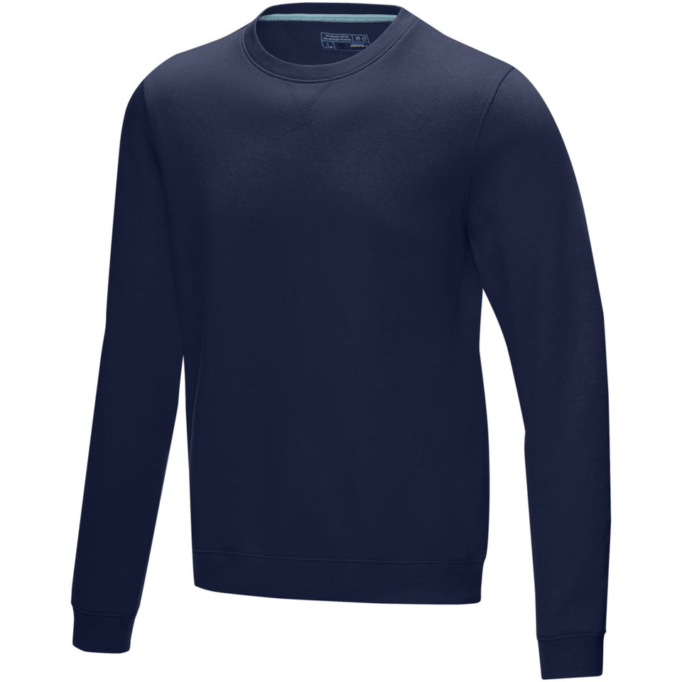 Maglione a girocollo Jasper da uomo in tessuto organico riciclato personalizzato con logo - Pubblienne