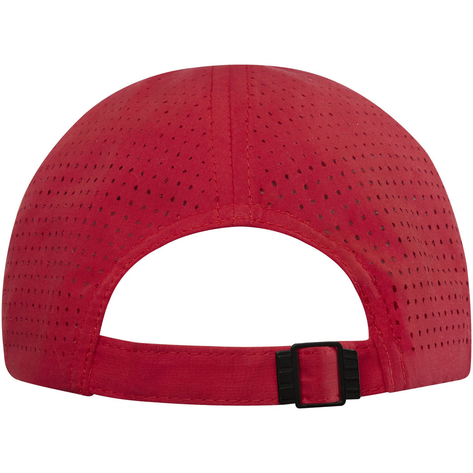 Cappellino cool-fit a 6 pannelli in materiale riciclato certificato GRS Mica personalizzato con logo - Pubblienne