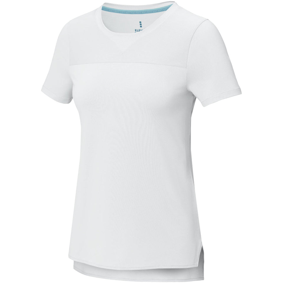 T-shirt a maniche corte cool fit in GRS riciclato da donna Borax personalizzato con logo - Pubblienne