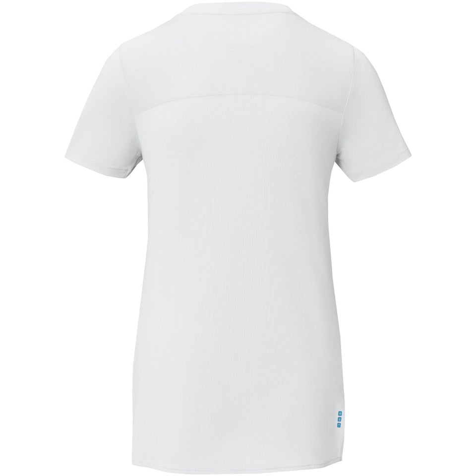 T-shirt a maniche corte cool fit in GRS riciclato da donna Borax personalizzato con logo - Pubblienne