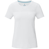 T-shirt a maniche corte cool fit in GRS riciclato da donna Borax personalizzato con logo - Pubblienne