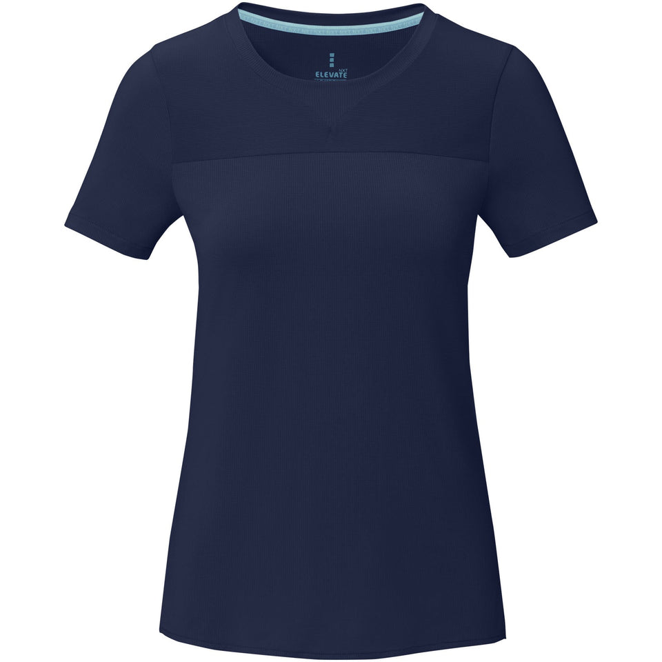 T-shirt a maniche corte cool fit in GRS riciclato da donna Borax personalizzato con logo - Pubblienne