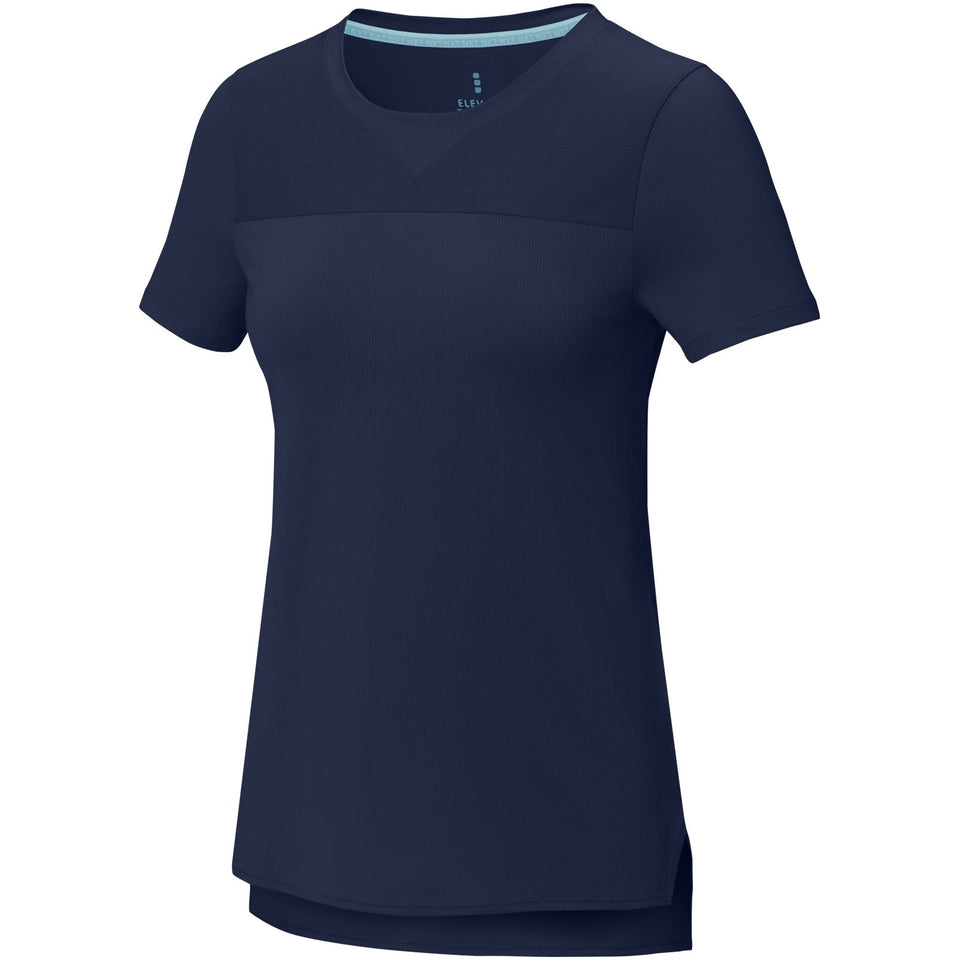 T-shirt a maniche corte cool fit in GRS riciclato da donna Borax personalizzato con logo - Pubblienne
