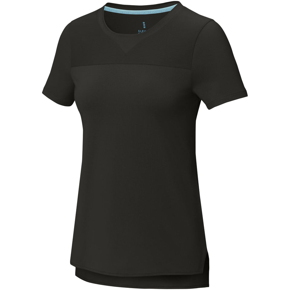 T-shirt a maniche corte cool fit in GRS riciclato da donna Borax personalizzato con logo - Pubblienne