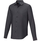 Camicia a maniche lunghe da uomo in tessuto biologico Cuprite personalizzato con logo - Pubblienne