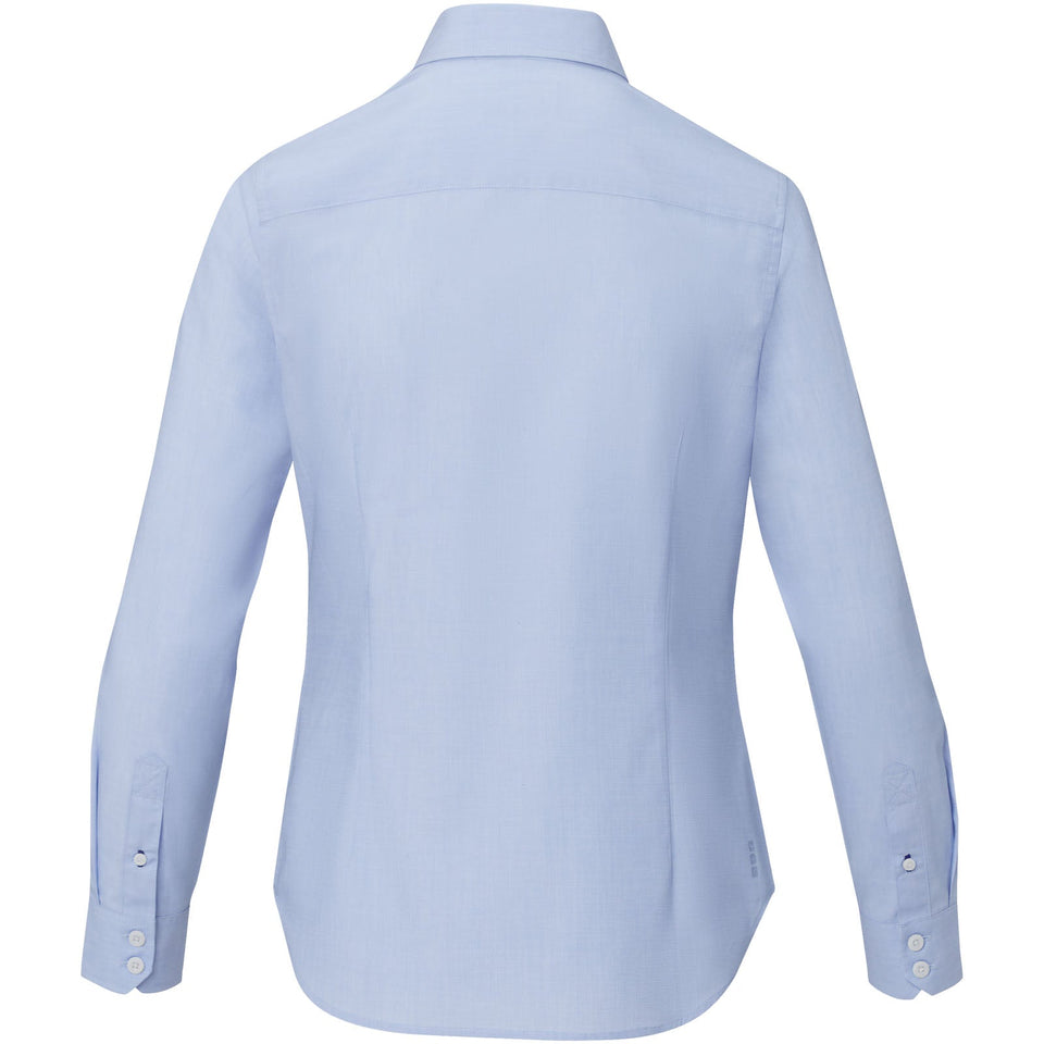 Camicia a maniche lunghe da donna in tessuto biologico Cuprite personalizzato con logo - Pubblienne