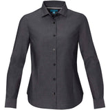 Camicia a maniche lunghe da donna in tessuto biologico Cuprite personalizzato con logo - Pubblienne