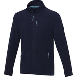 Giacca da uomo in pile con zip integrale in materiale riciclato certificato GRS Amber personalizzato con logo - Pubblienne