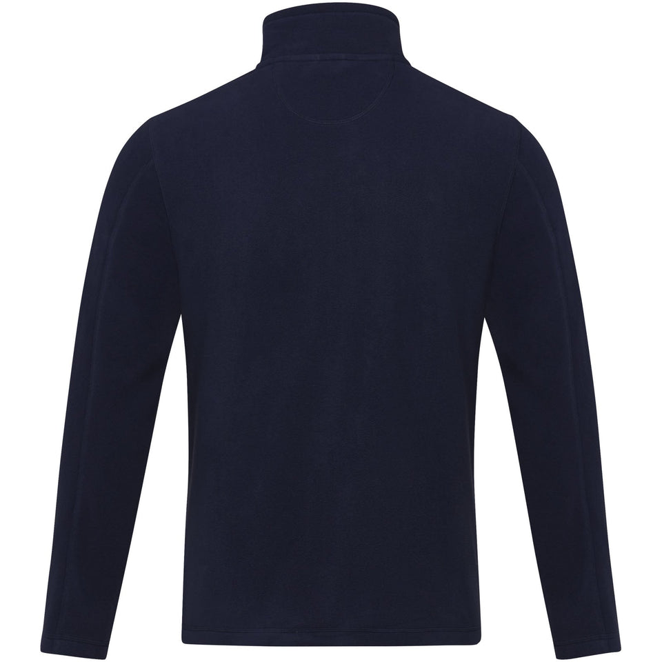 Giacca da uomo in pile con zip integrale in materiale riciclato certificato GRS Amber personalizzato con logo - Pubblienne