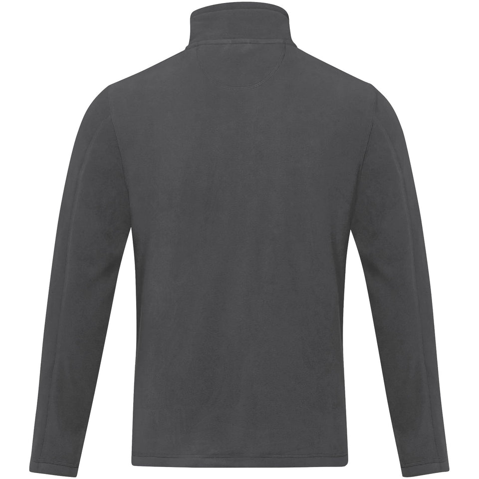 Giacca da uomo in pile con zip integrale in materiale riciclato certificato GRS Amber personalizzato con logo - Pubblienne