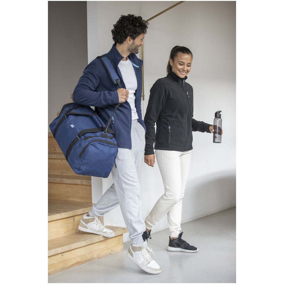 Giacca da uomo in pile con zip integrale in materiale riciclato certificato GRS Amber personalizzato con logo - Pubblienne