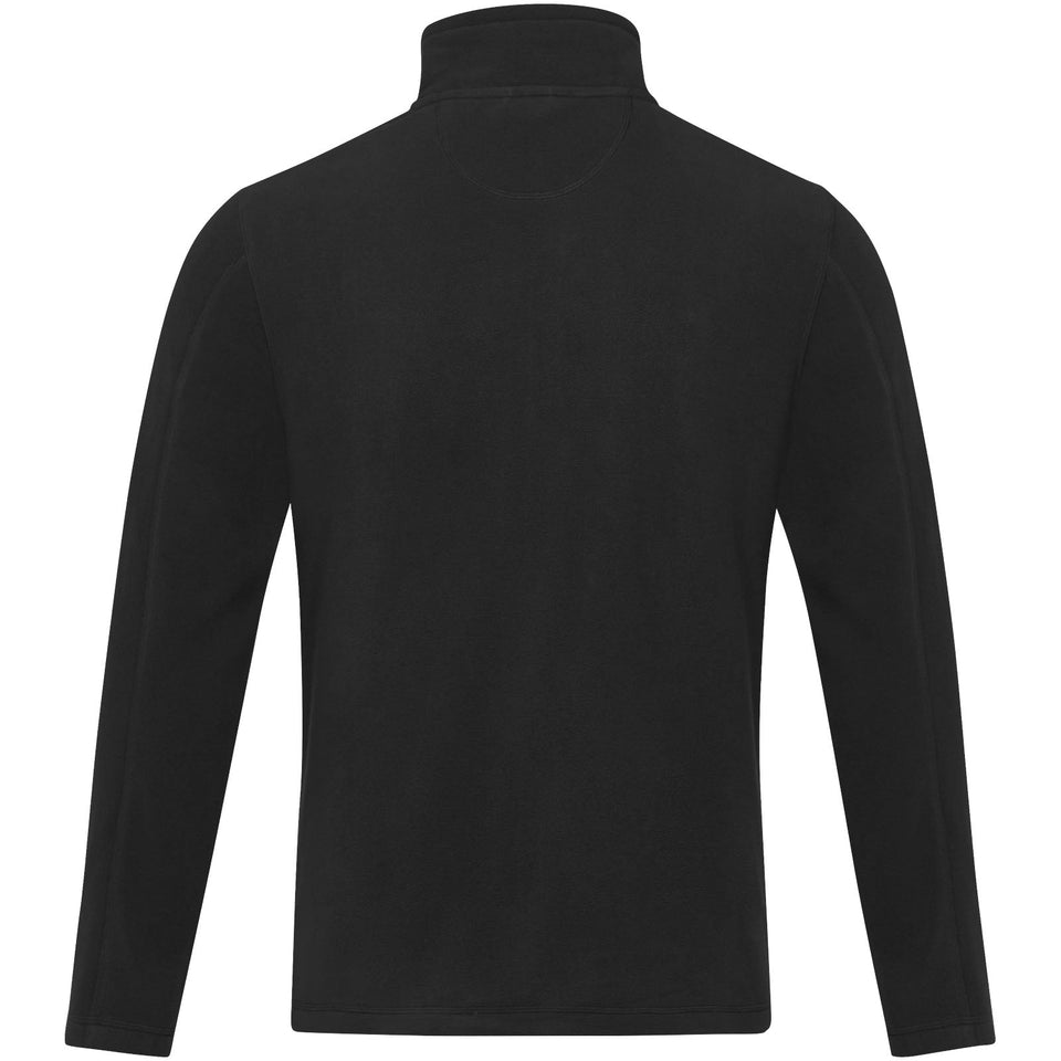 Giacca da uomo in pile con zip integrale in materiale riciclato certificato GRS Amber personalizzato con logo - Pubblienne
