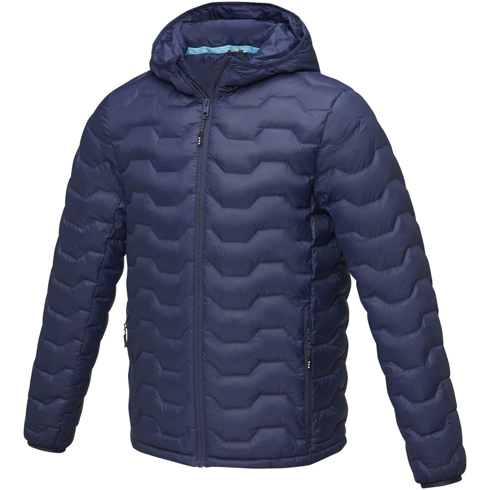 Giacca termica da uomo in piuma e materiale riciclato certificato GRS Petalite personalizzato con logo - Pubblienne