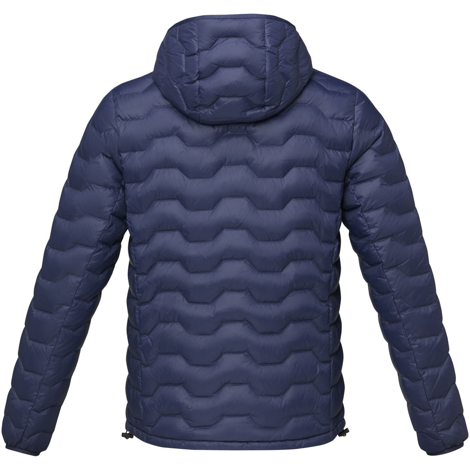 Giacca termica da uomo in piuma e materiale riciclato certificato GRS Petalite personalizzato con logo - Pubblienne