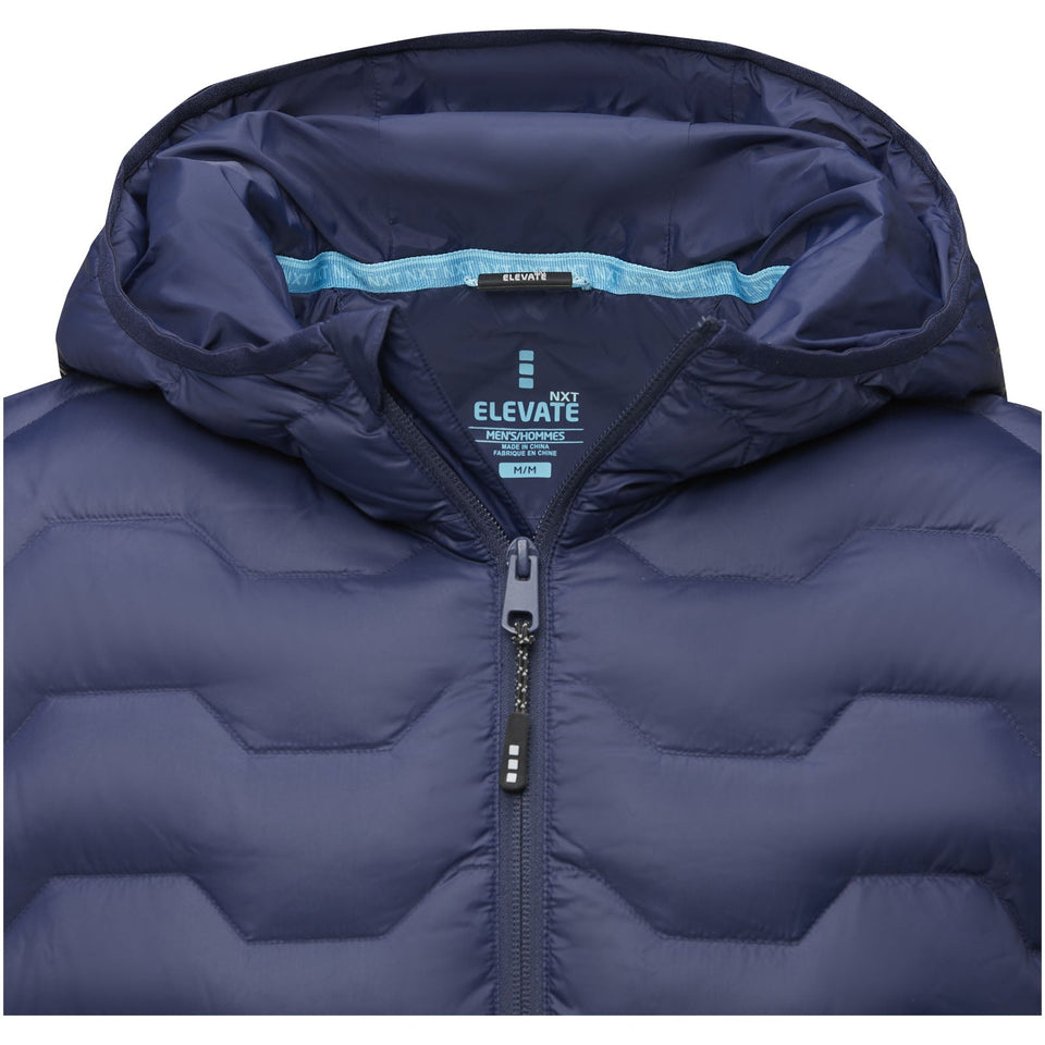 Giacca termica da uomo in piuma e materiale riciclato certificato GRS Petalite personalizzato con logo - Pubblienne