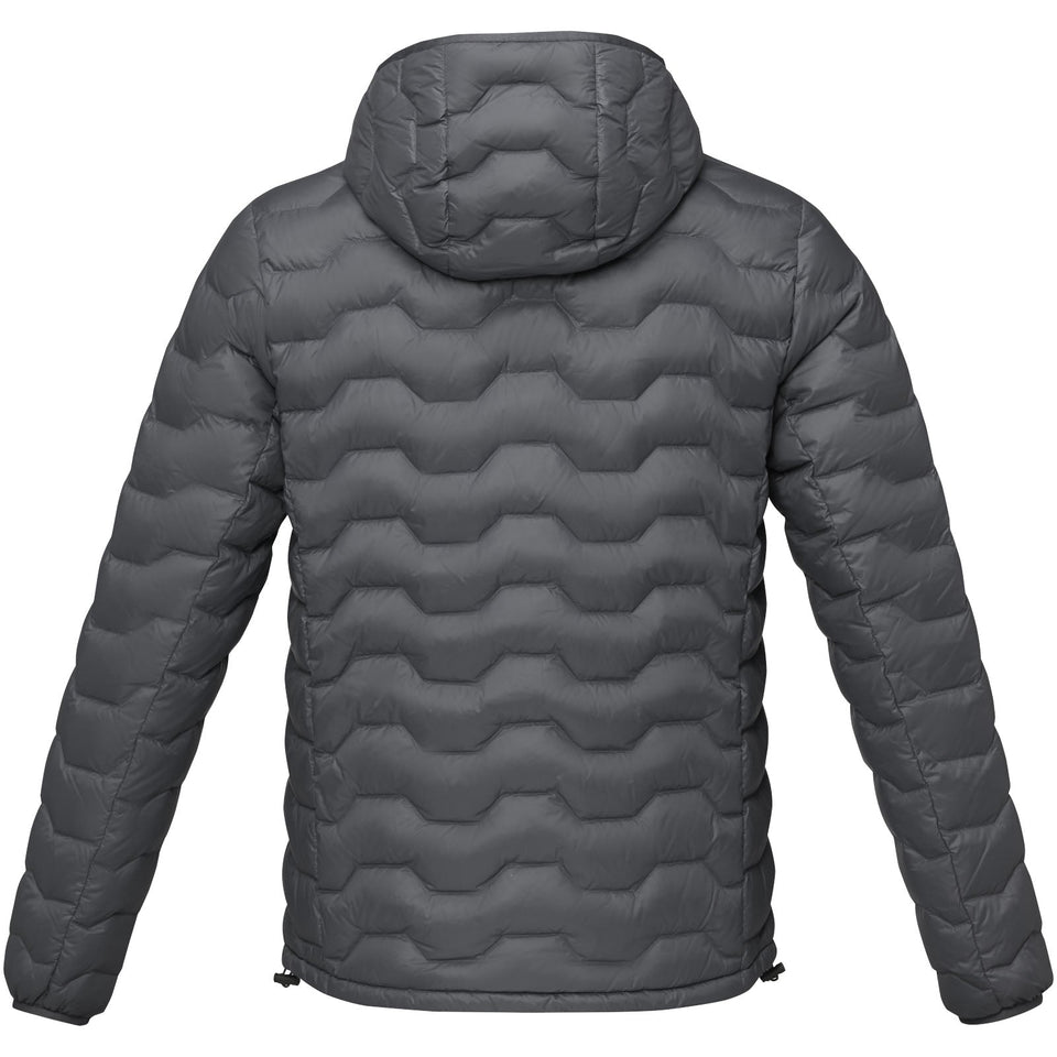Giacca termica da uomo in piuma e materiale riciclato certificato GRS Petalite personalizzato con logo - Pubblienne