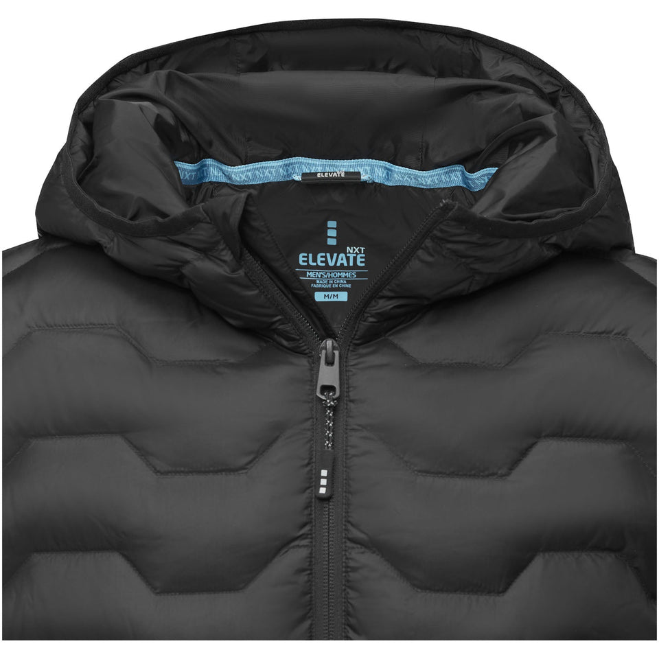 Giacca termica da uomo in piuma e materiale riciclato certificato GRS Petalite personalizzato con logo - Pubblienne