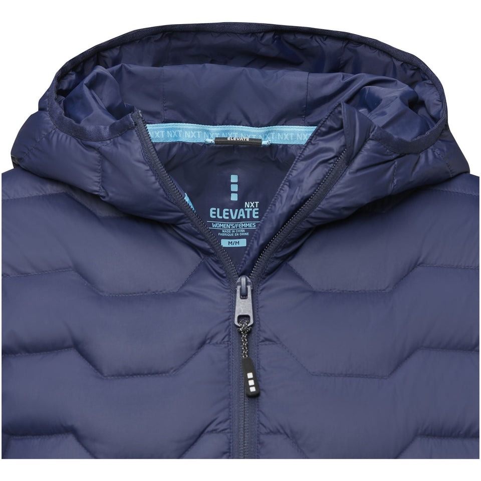 Giacca termica da donna in piuma e materiale riciclato certificato GRS Petalite personalizzato con logo - Pubblienne