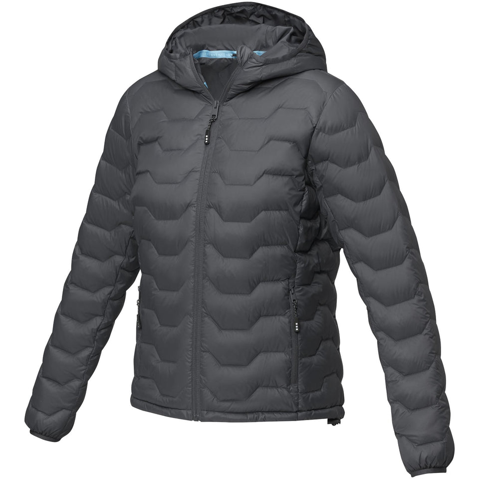 Giacca termica da donna in piuma e materiale riciclato certificato GRS Petalite personalizzato con logo - Pubblienne