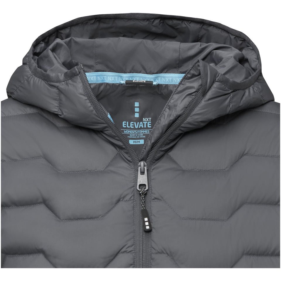 Giacca termica da donna in piuma e materiale riciclato certificato GRS Petalite personalizzato con logo - Pubblienne