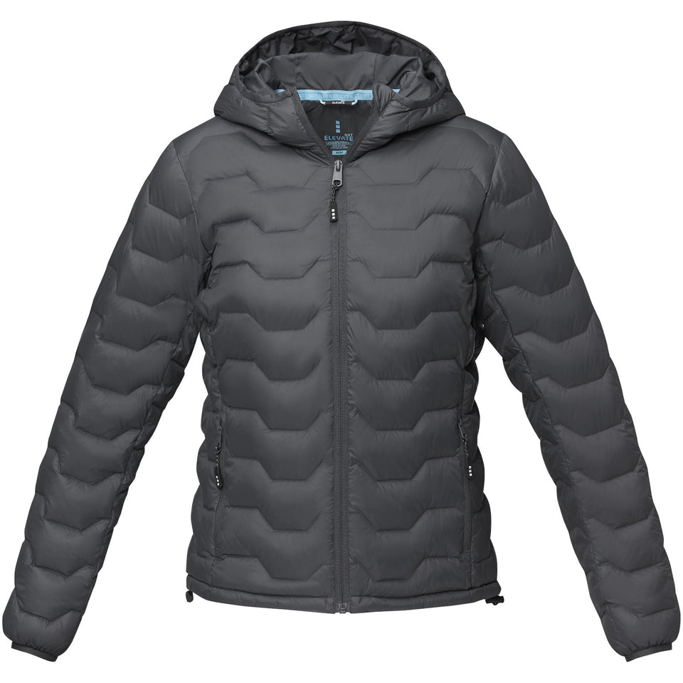 Giacca termica da donna in piuma e materiale riciclato certificato GRS Petalite personalizzato con logo - Pubblienne