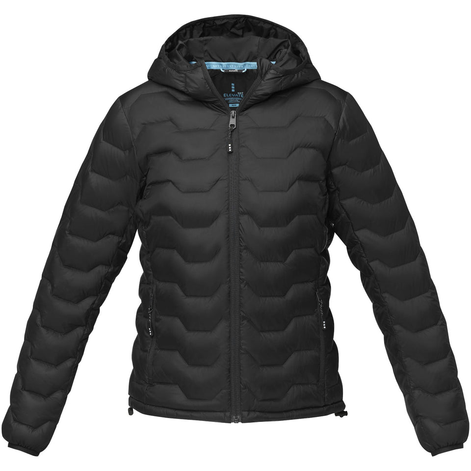 Giacca termica da donna in piuma e materiale riciclato certificato GRS Petalite personalizzato con logo - Pubblienne