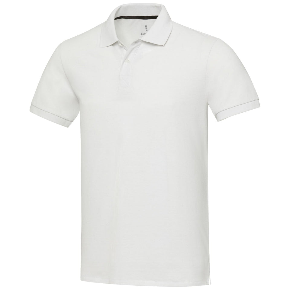 Polo unisex a maniche corte in tessuto riciclato Emerald Aware™ personalizzato con logo - Pubblienne