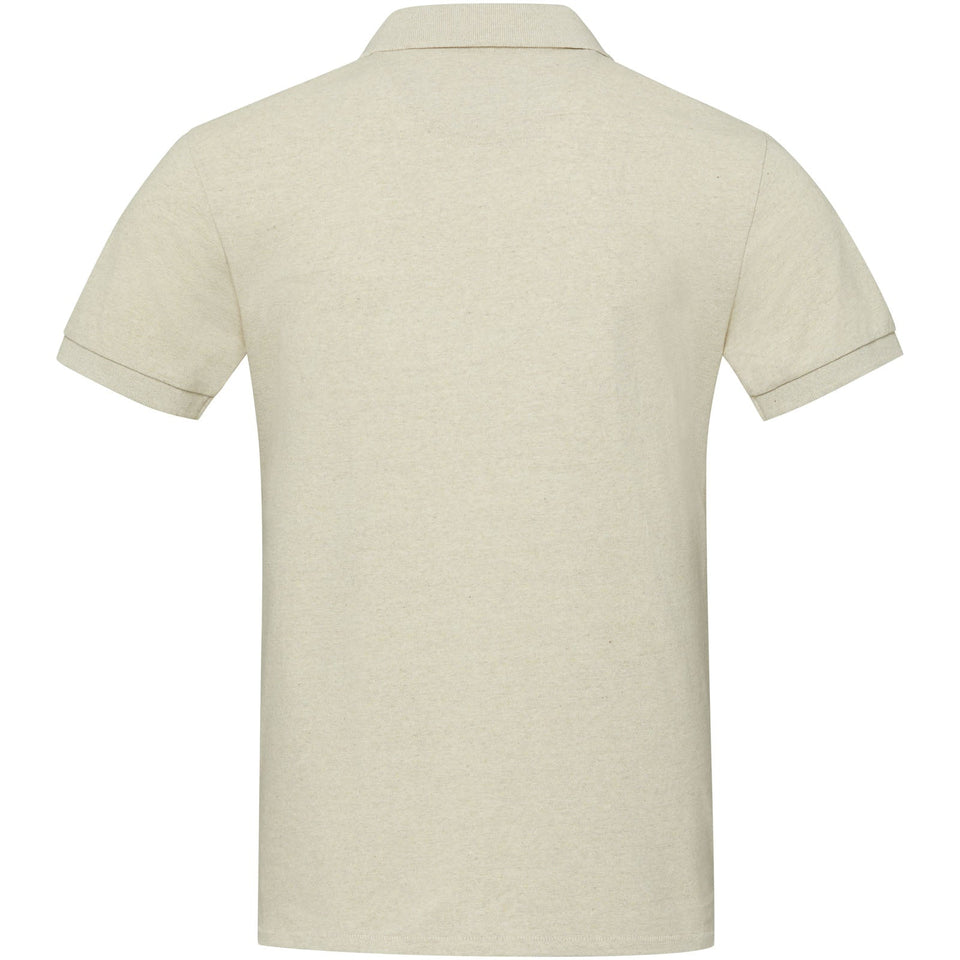 Polo unisex a maniche corte in tessuto riciclato Emerald Aware™ personalizzato con logo - Pubblienne