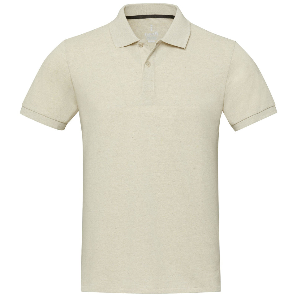 Polo unisex a maniche corte in tessuto riciclato Emerald Aware™ personalizzato con logo - Pubblienne