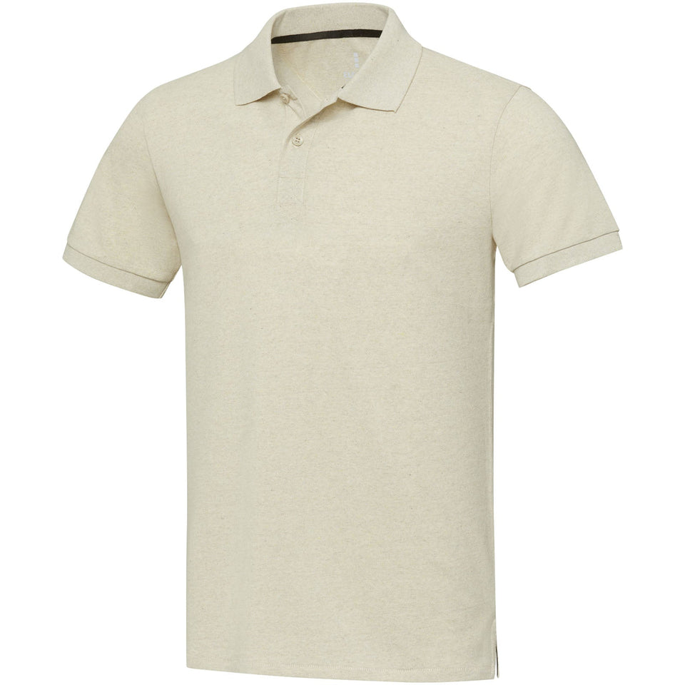 Polo unisex a maniche corte in tessuto riciclato Emerald Aware™ personalizzato con logo - Pubblienne
