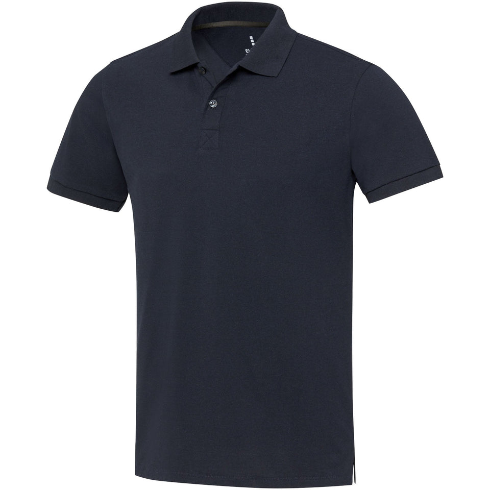 Polo unisex a maniche corte in tessuto riciclato Emerald Aware™ personalizzato con logo - Pubblienne
