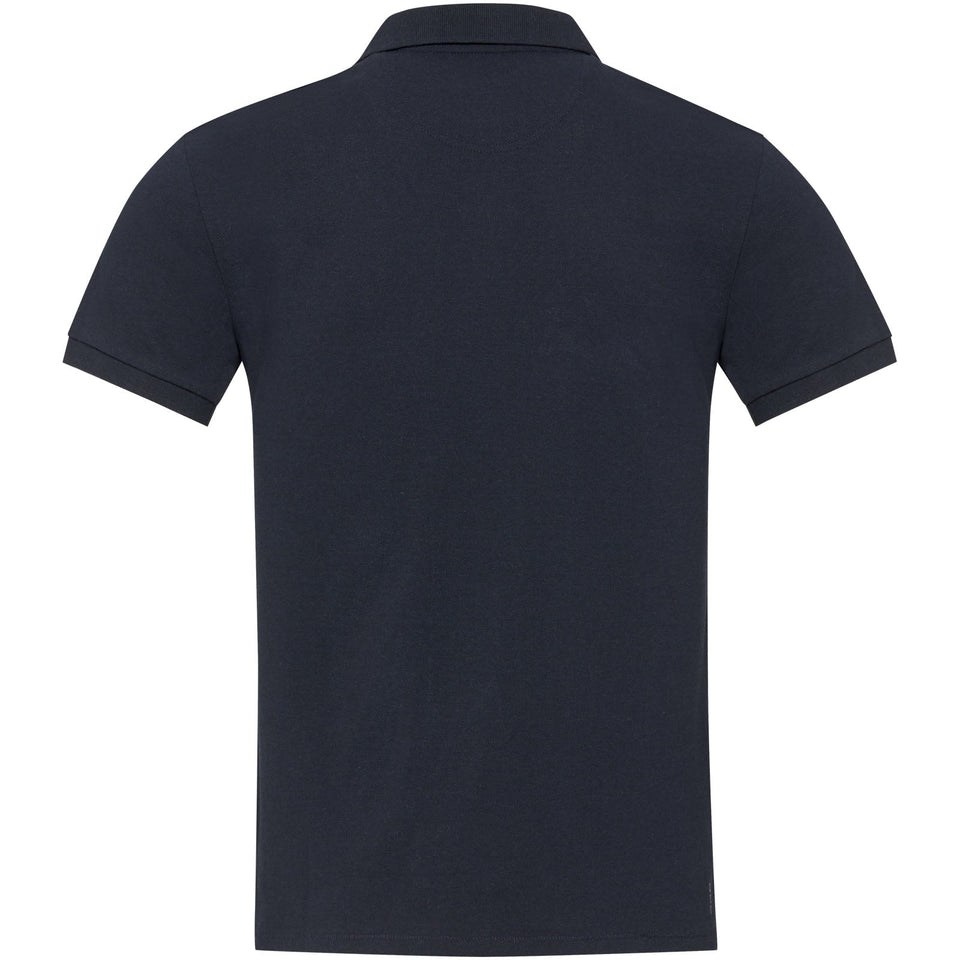 Polo unisex a maniche corte in tessuto riciclato Emerald Aware™ personalizzato con logo - Pubblienne