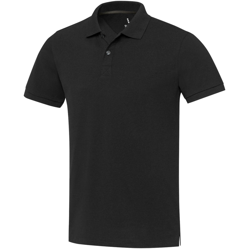Polo unisex a maniche corte in tessuto riciclato Emerald Aware™ personalizzato con logo - Pubblienne