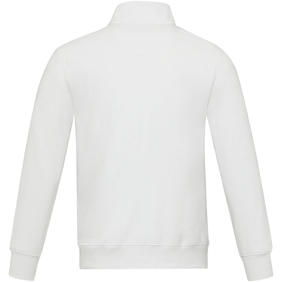 Maglione unisex in tessuto riciclato a cerniera intera Galena Aware™ personalizzato con logo - Pubblienne