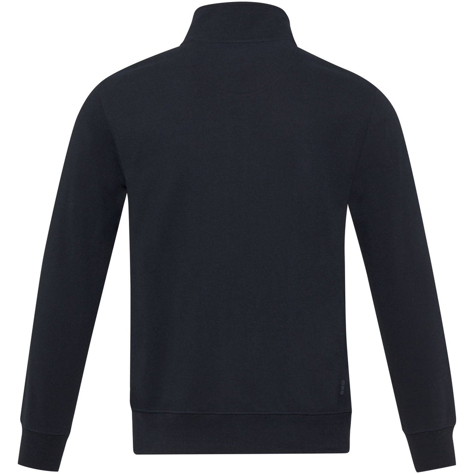 Maglione unisex in tessuto riciclato a cerniera intera Galena Aware™ personalizzato con logo - Pubblienne