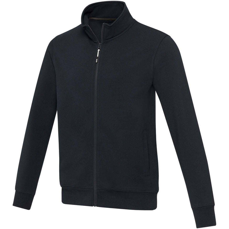 Maglione unisex in tessuto riciclato a cerniera intera Galena Aware™ personalizzato con logo - Pubblienne