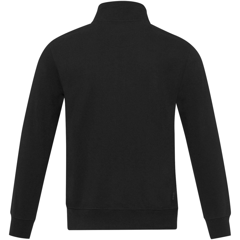 Maglione unisex in tessuto riciclato a cerniera intera Galena Aware™ personalizzato con logo - Pubblienne