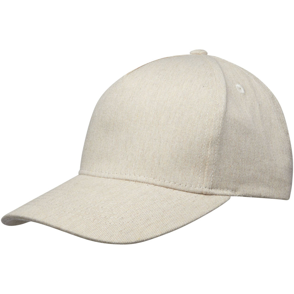 Cappellino in tessuto riciclato Aware™ a 5 pannelli Onyx personalizzato con logo - Pubblienne