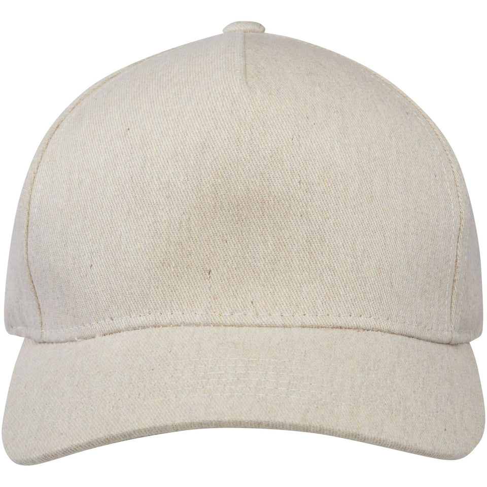 Cappellino in tessuto riciclato Aware™ a 5 pannelli Onyx personalizzato con logo - Pubblienne