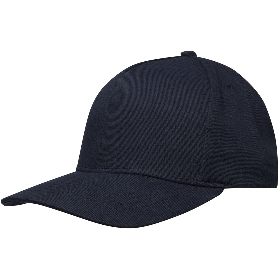 Cappellino in tessuto riciclato Aware™ a 5 pannelli Onyx personalizzato con logo - Pubblienne