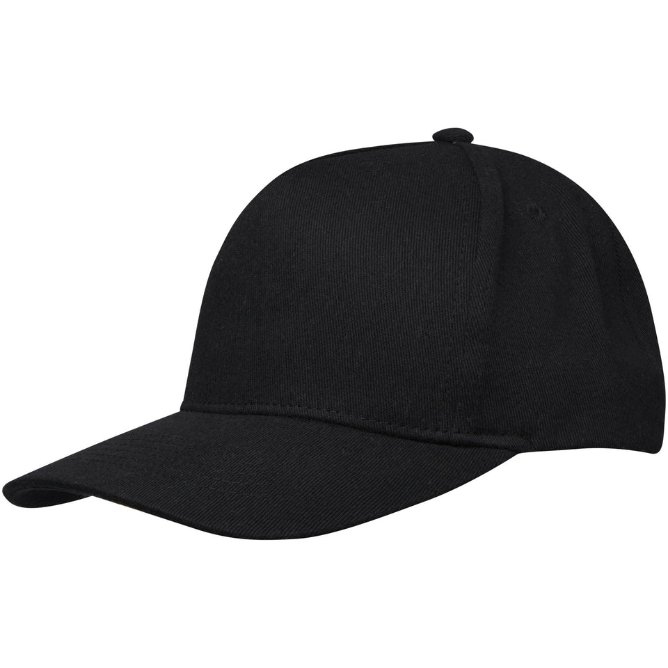Cappellino in tessuto riciclato Aware™ a 5 pannelli Onyx personalizzato con logo - Pubblienne