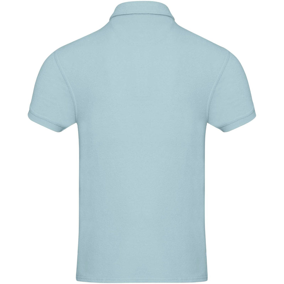 Polo unisex in tessuto terry riciclato Akoya personalizzato con logo - Pubblienne