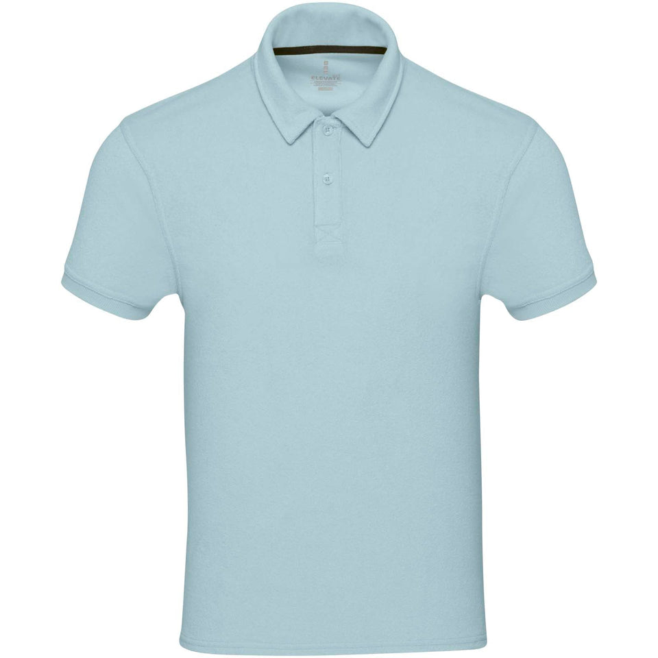 Polo unisex in tessuto terry riciclato Akoya personalizzato con logo - Pubblienne