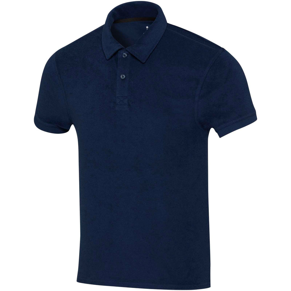 Polo unisex in tessuto terry riciclato Akoya personalizzato con logo - Pubblienne