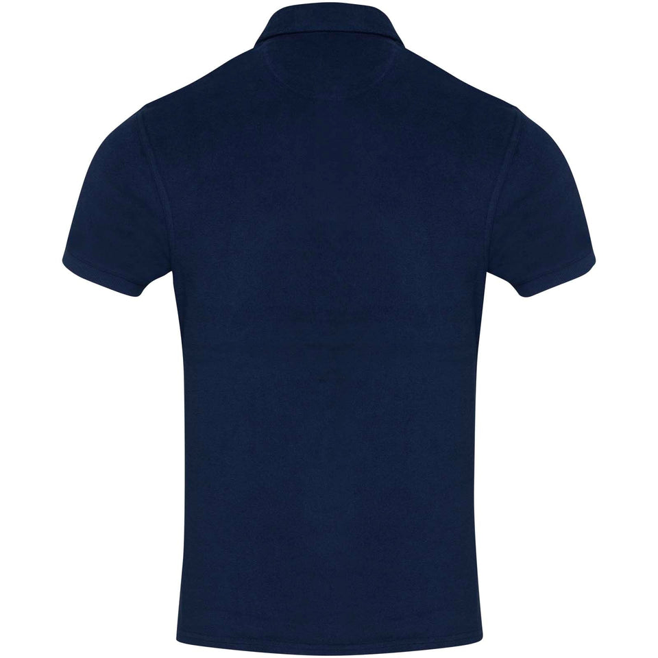 Polo unisex in tessuto terry riciclato Akoya personalizzato con logo - Pubblienne
